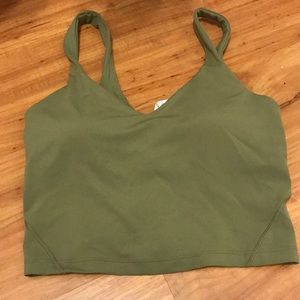 Green Lululemon align tank